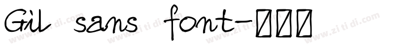 Gil sans font字体转换